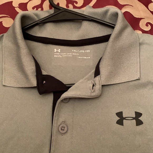 Youth X-Large under armour polo in gray - Picture 2 of 4